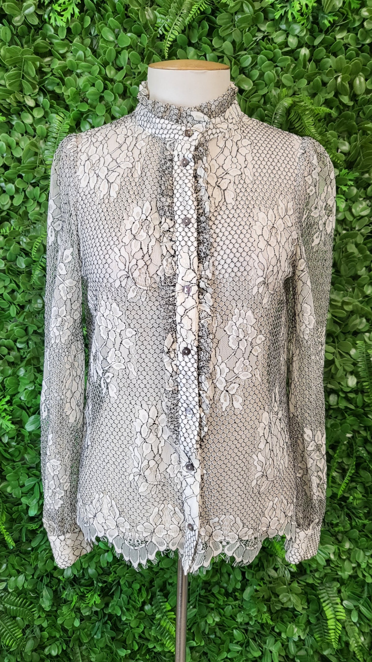 Max Cream/black Lace Shirt (10)