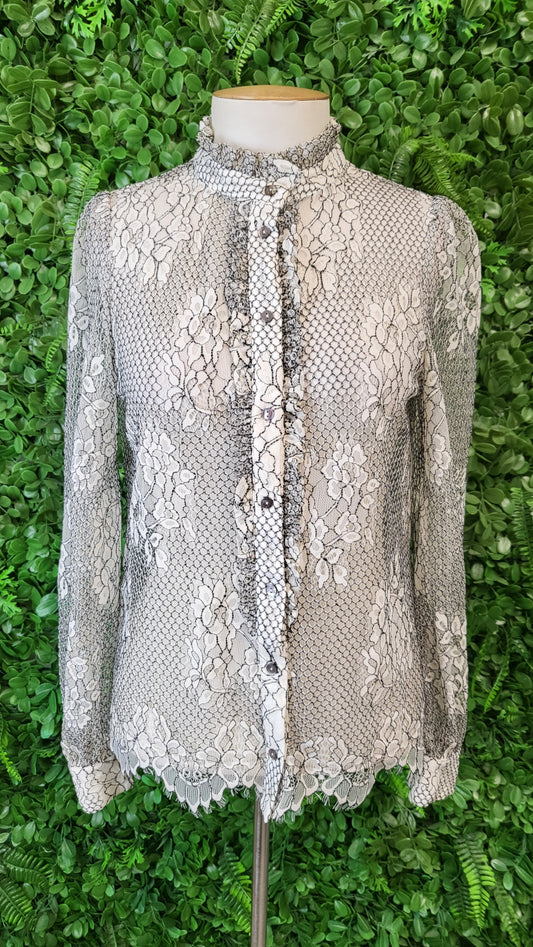 Max Cream/black Lace Shirt (10)