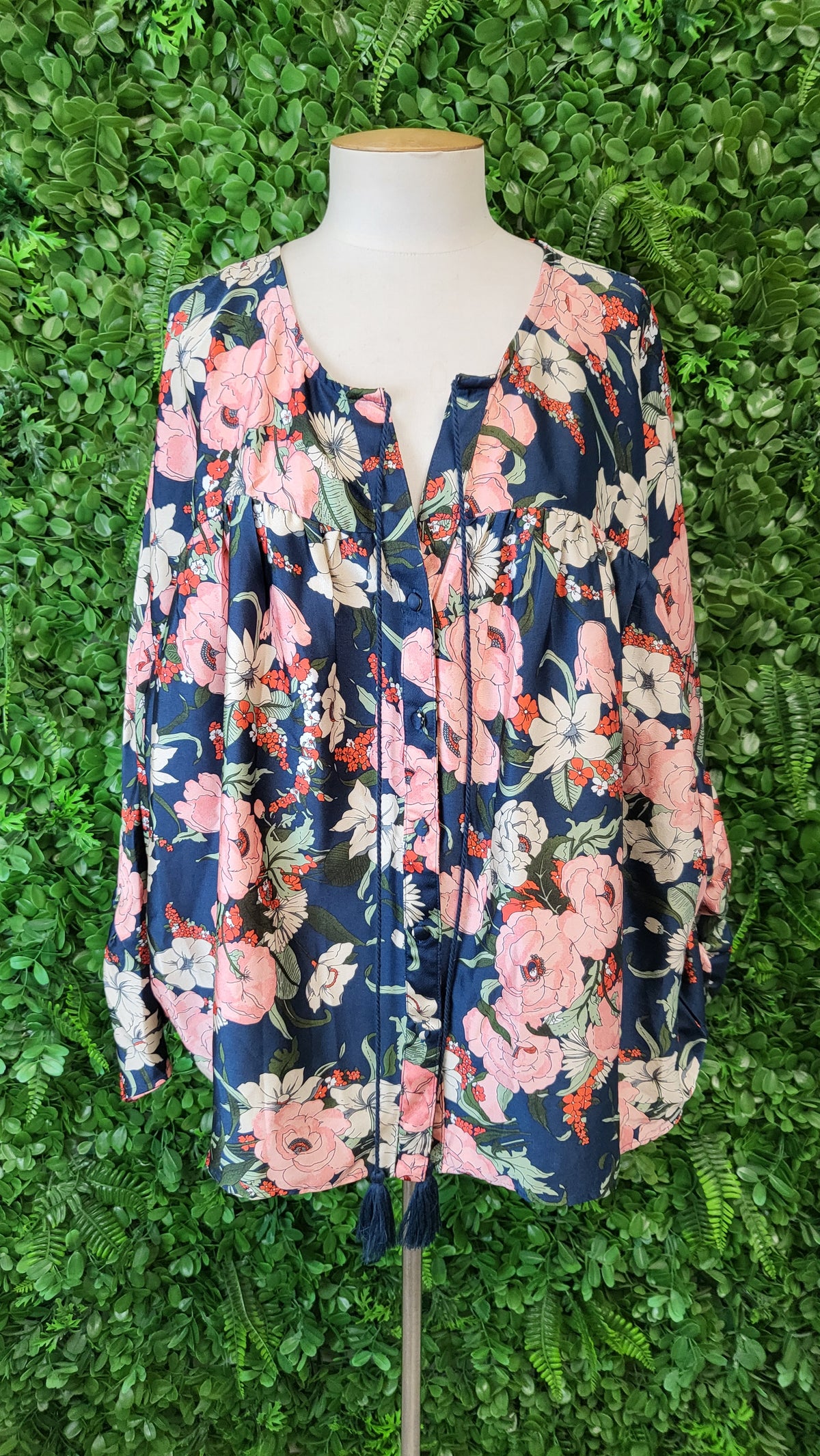 Charlo Multi Floral Top (12-14)