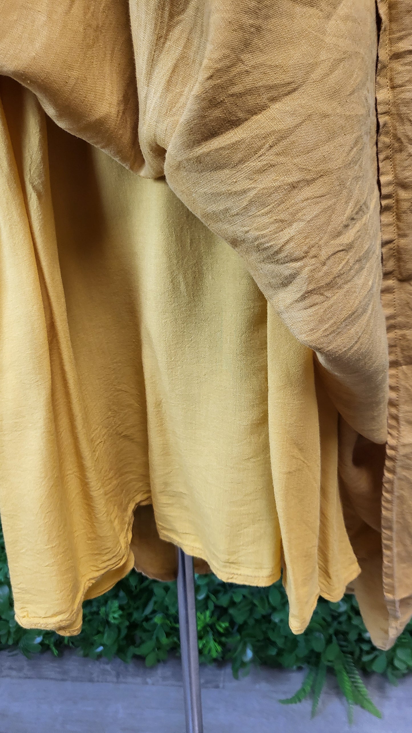 Isle Of Mine Mustard Linen Dress (14-16)