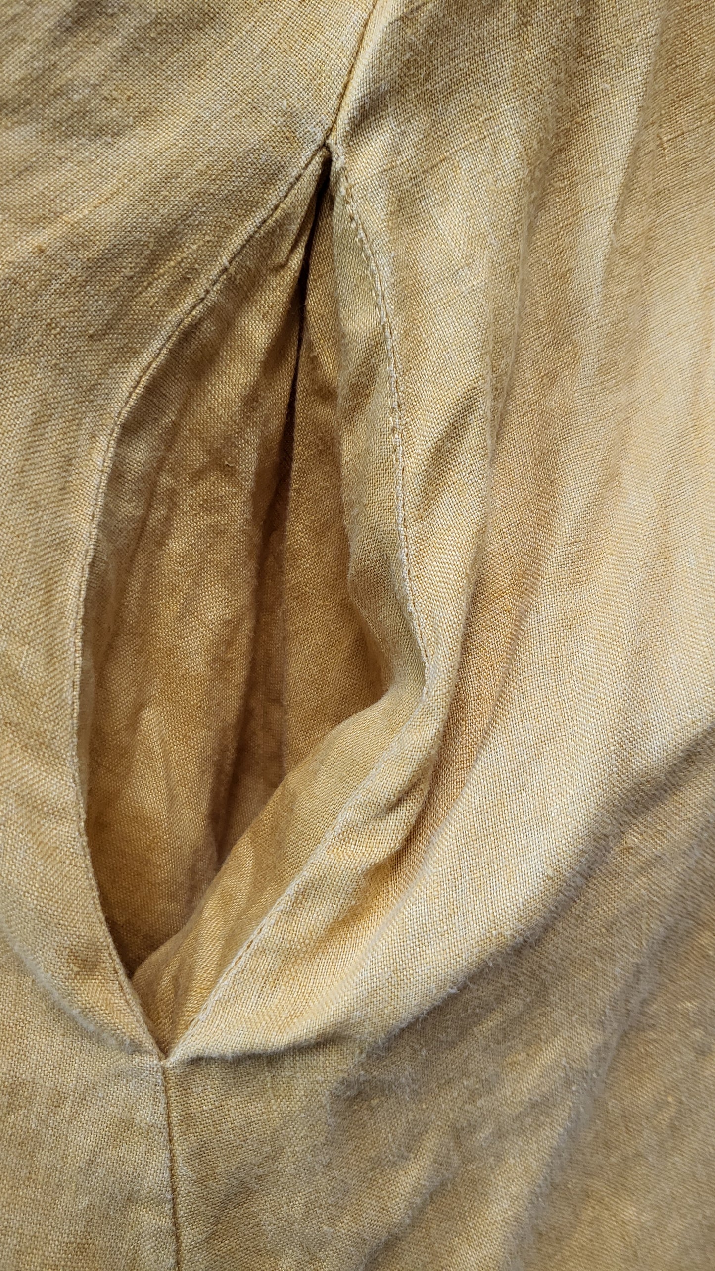 Isle Of Mine Mustard Linen Dress (14-16)