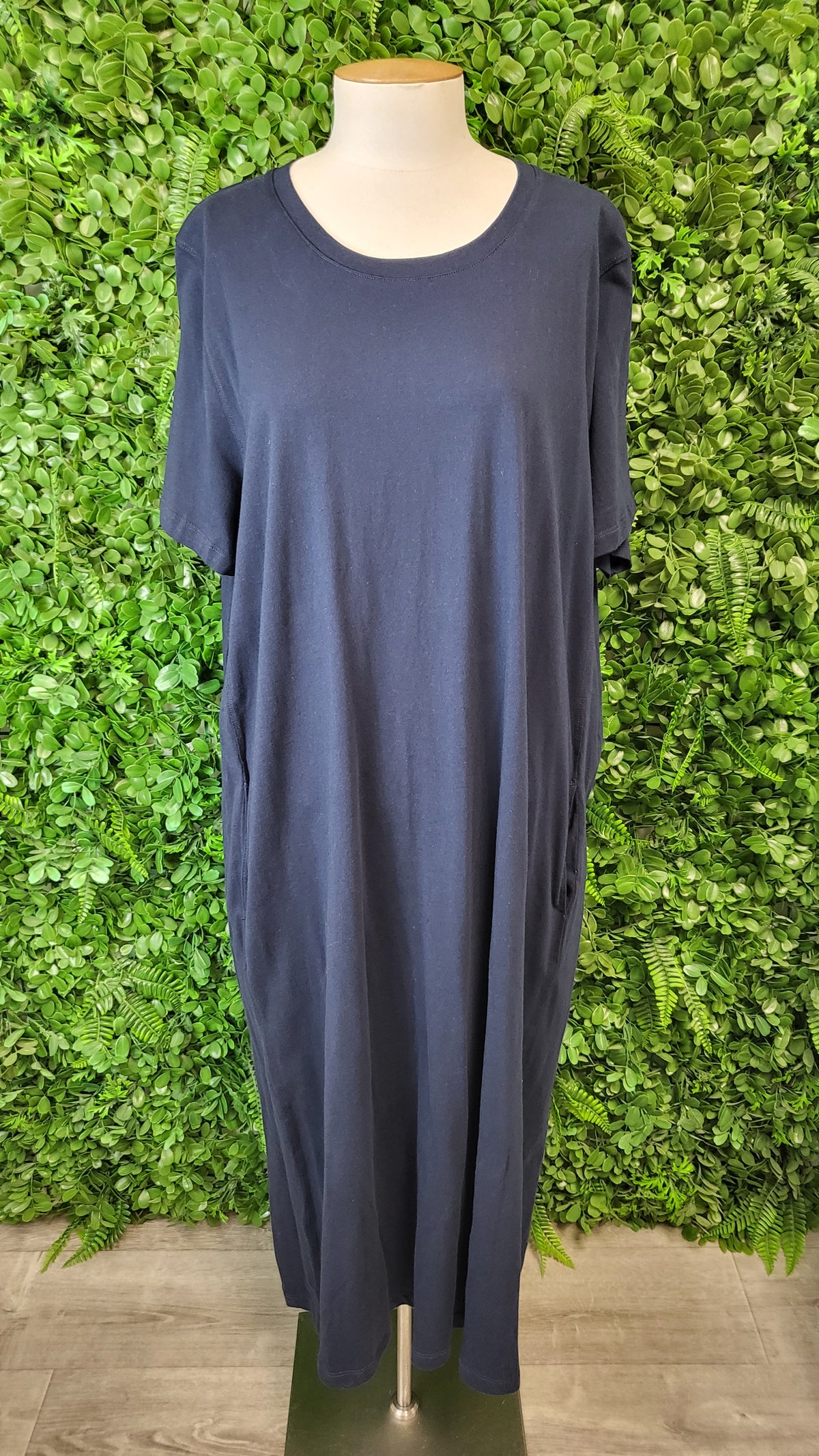 Elm Navy Blue T-Shirt Dress (18)