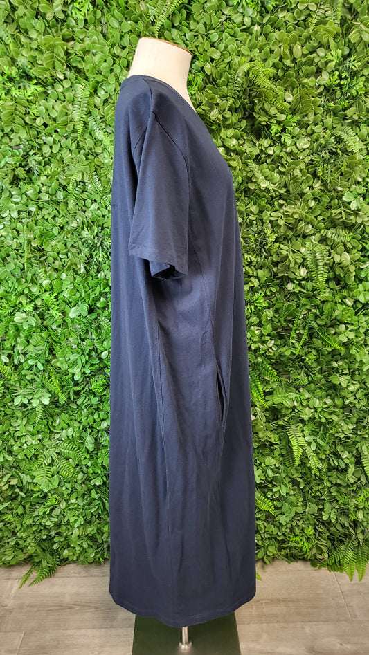 Elm Navy Blue T-Shirt Dress (18)
