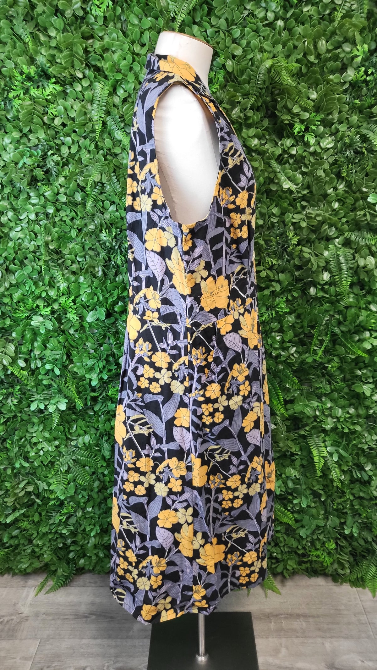 Karma East Print Sleeveless Cotton Dress (16-18)