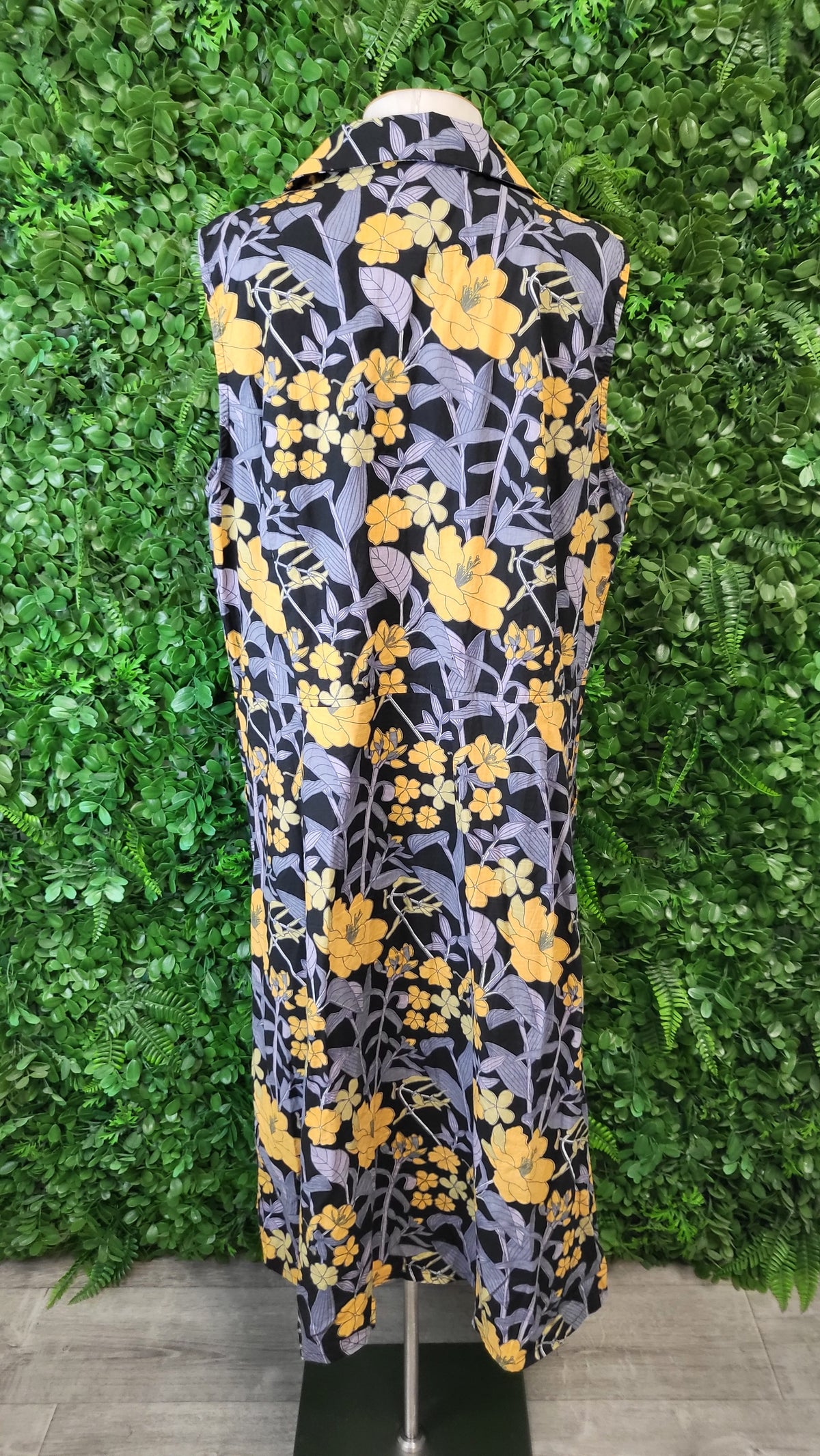 Karma East Print Sleeveless Cotton Dress (16-18)