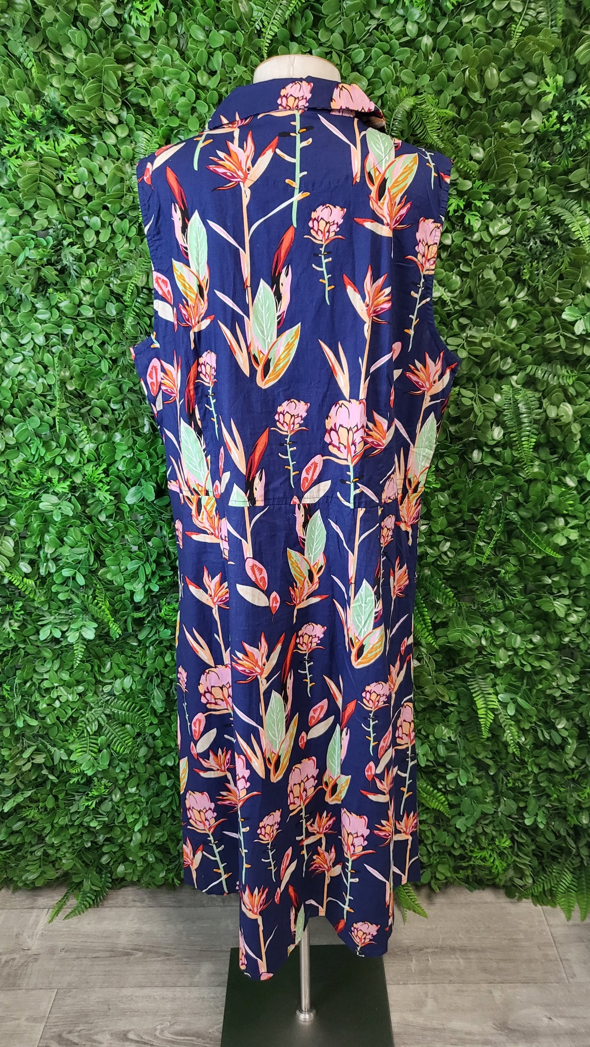 Karma East Print Sleeveless Dress (16-18)