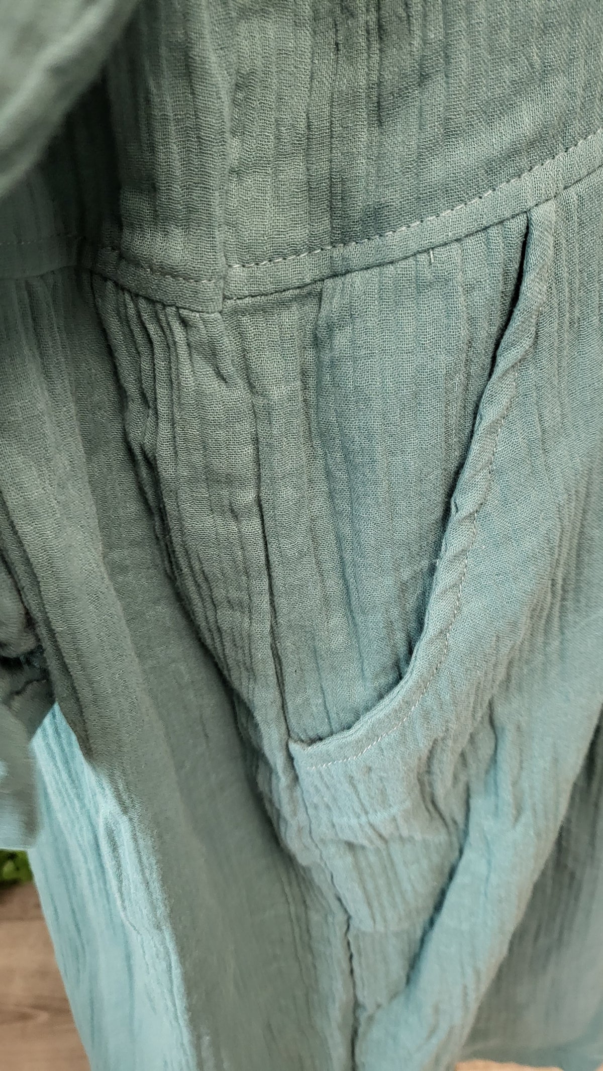 Karma East Teal Cotton Travel Dress (16)