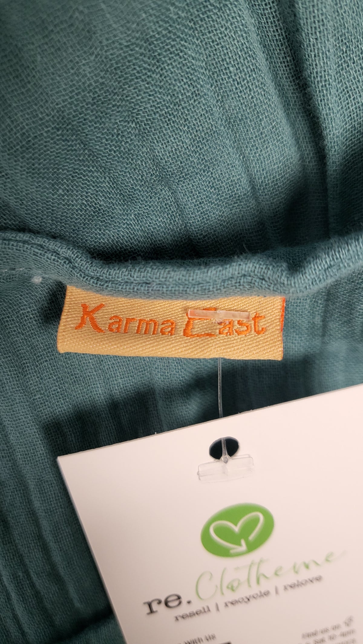 Karma East Teal Cotton Travel Dress (16)