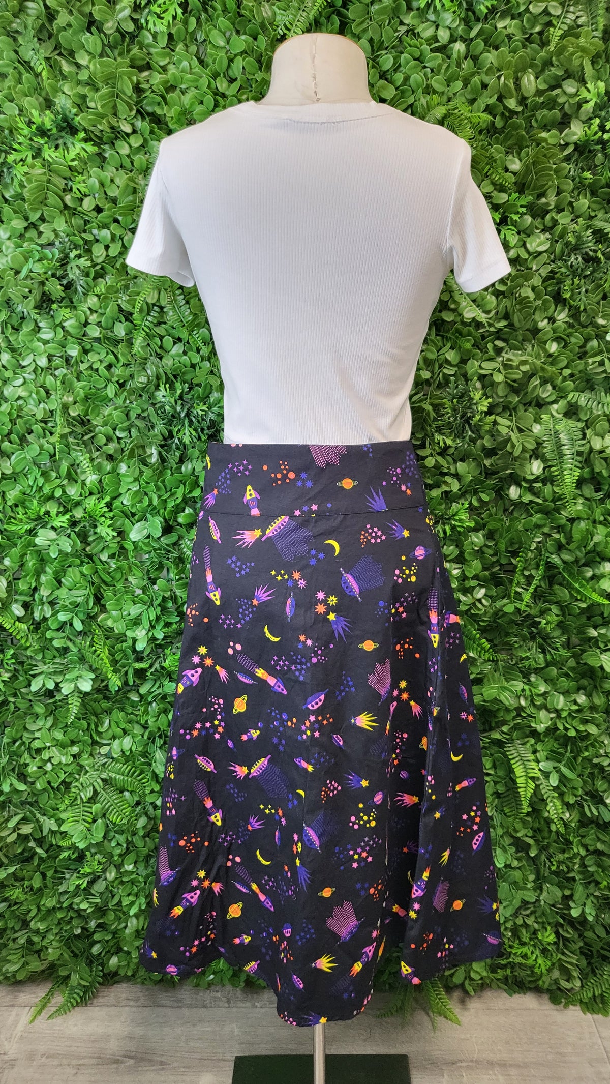 Karma East Print Space Skirt (18-20)