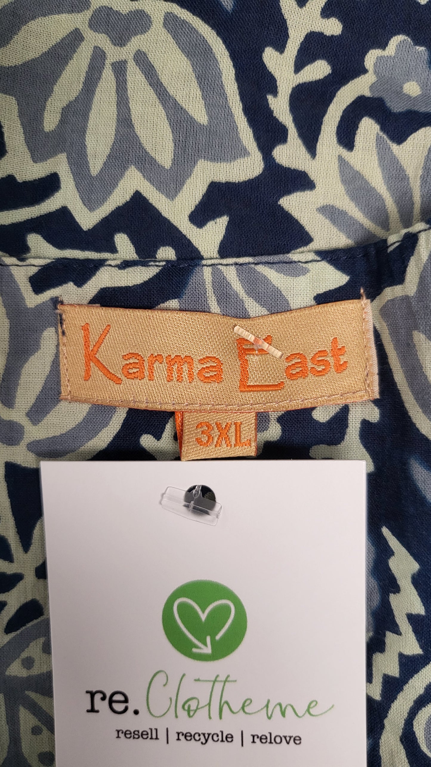 Karma East Blue Print Top (18)