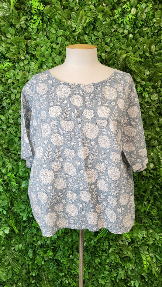 Karma East Blue Cotton Top (18)