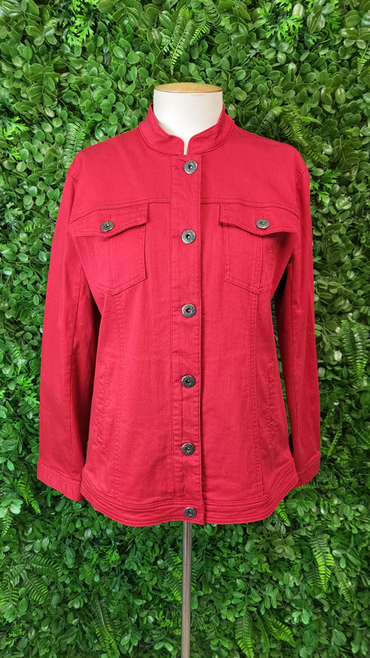 Cafe Latte Red Denim Jacket (12)