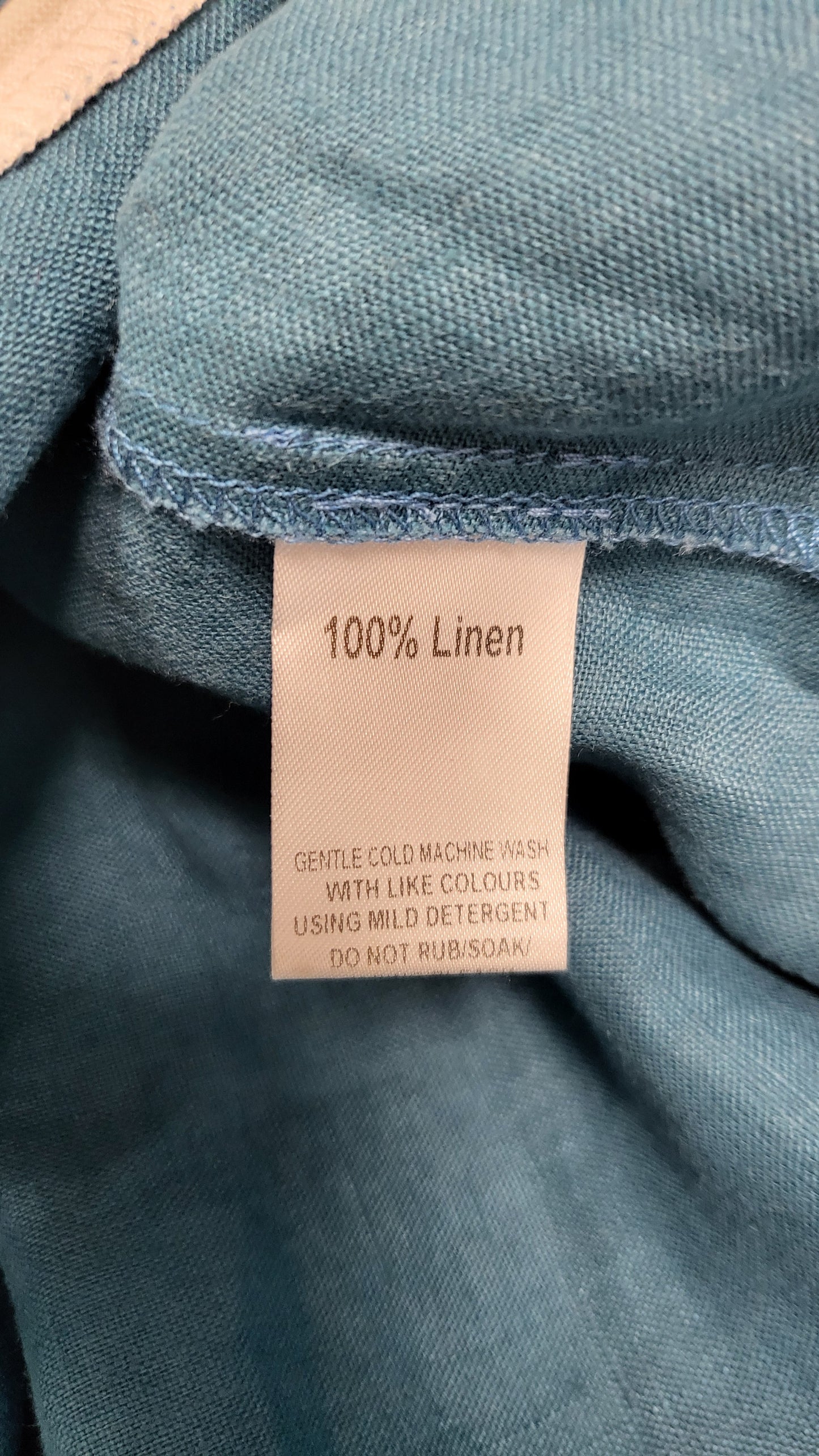 Madly Sweetly Teal Linen Dress (12)