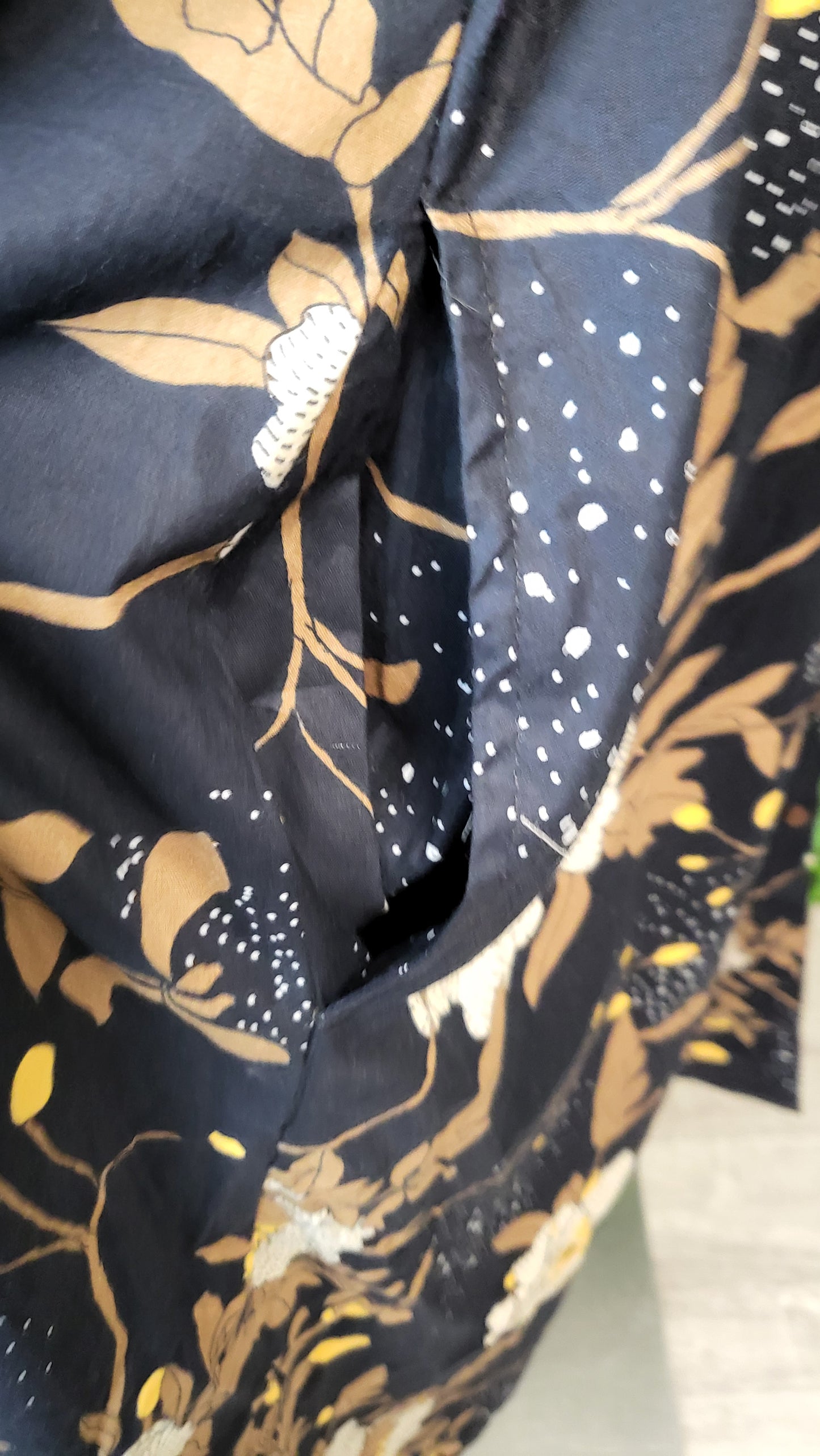 Karma East Black Print Cotton Dress (20)