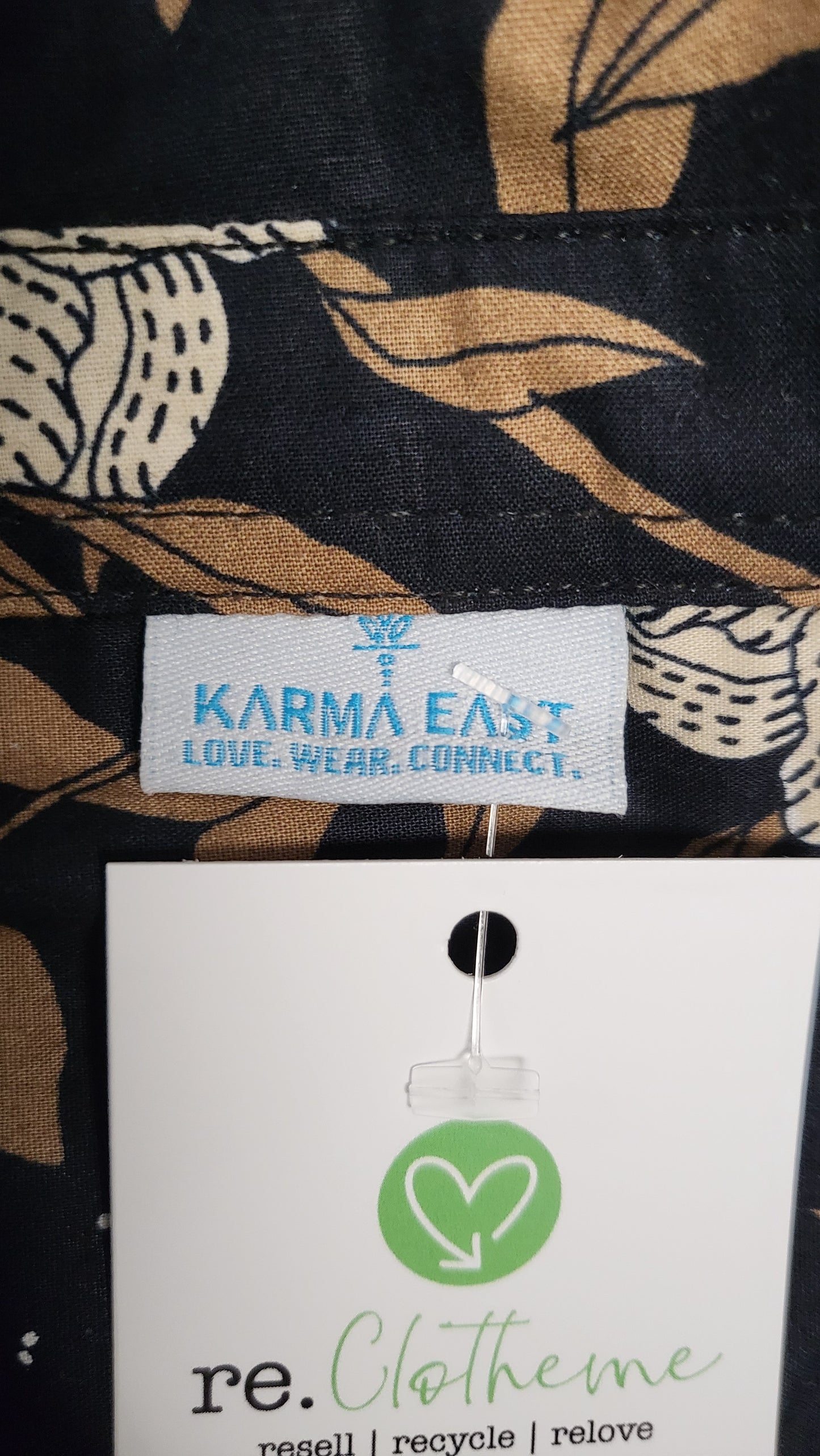 Karma East Black Print Cotton Dress (20)