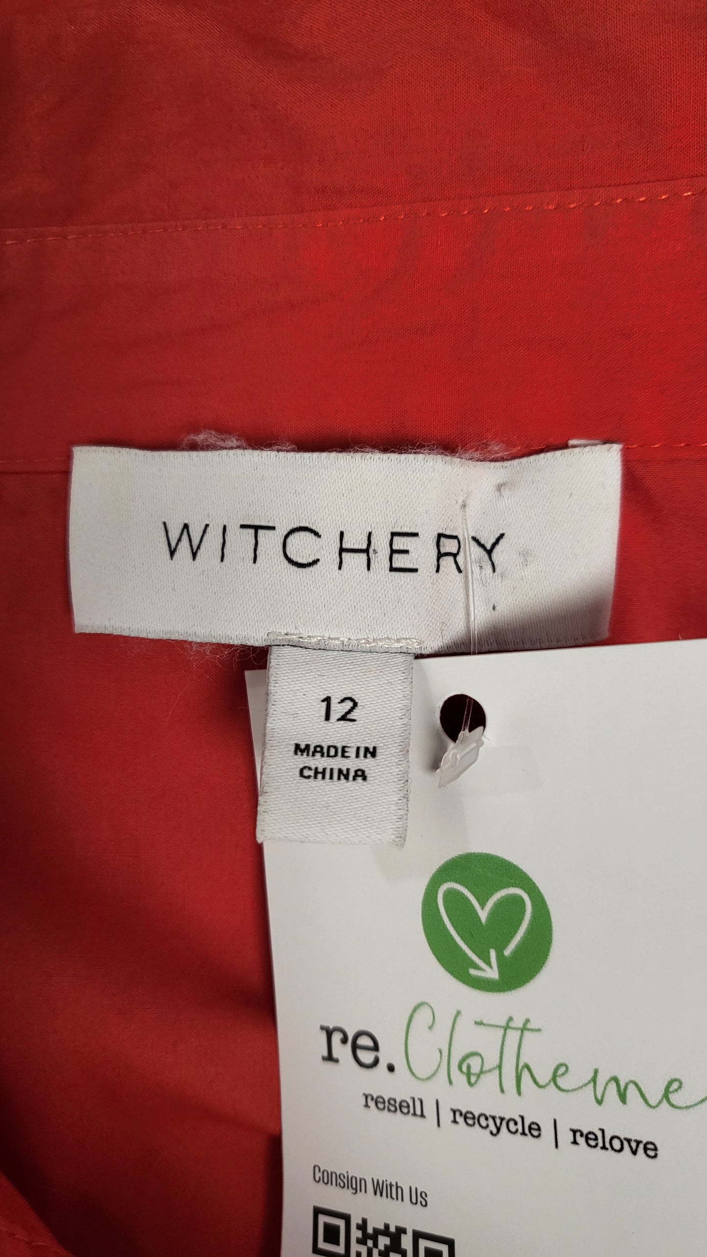 Witchery Orange Oversized Shirt (12)