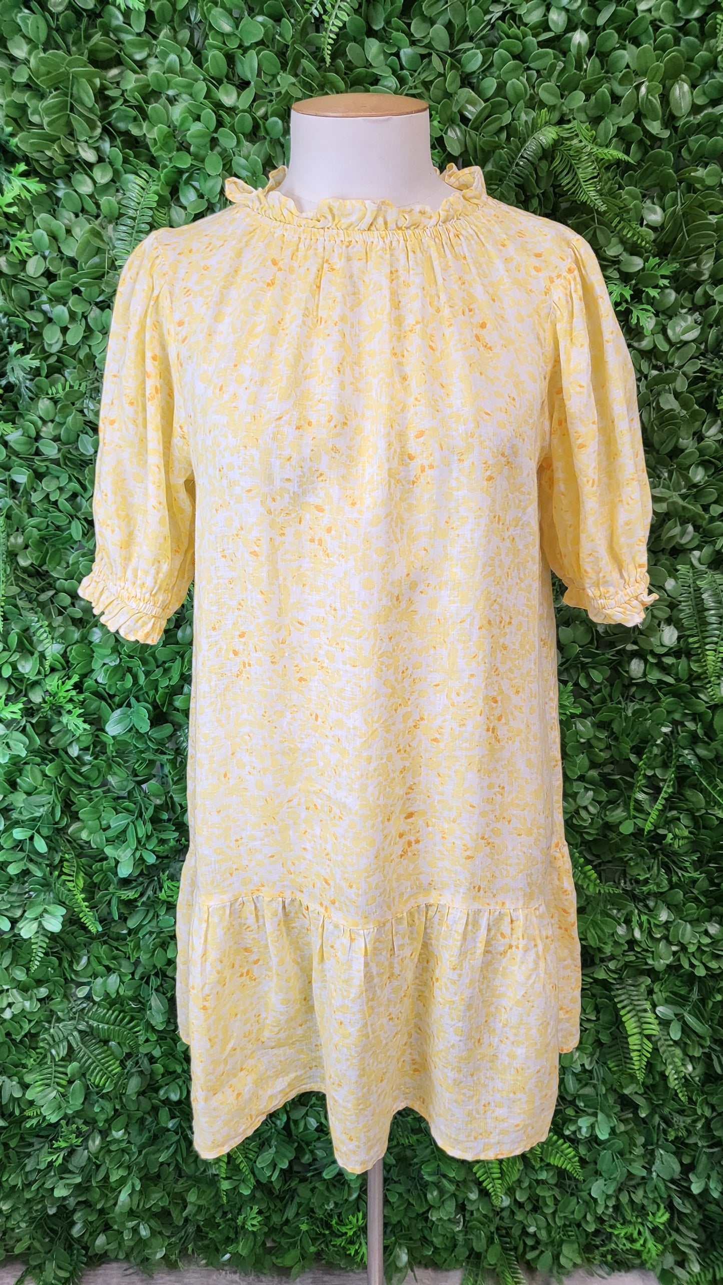 Stella + Gemma Yellow Linen Dress (8)