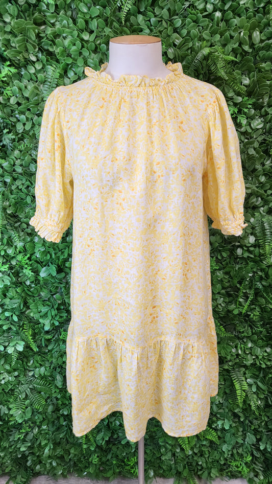 Stella + Gemma Yellow Linen Dress (8)