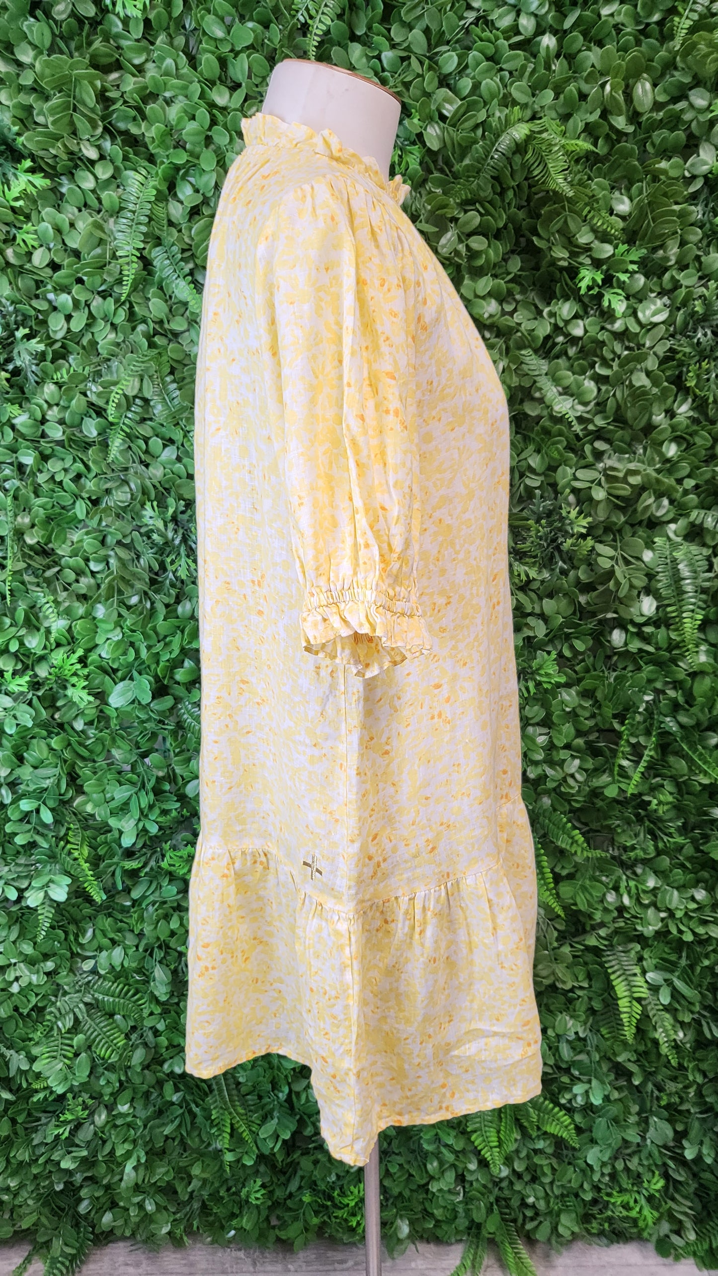 Stella + Gemma Yellow Linen Dress (8)