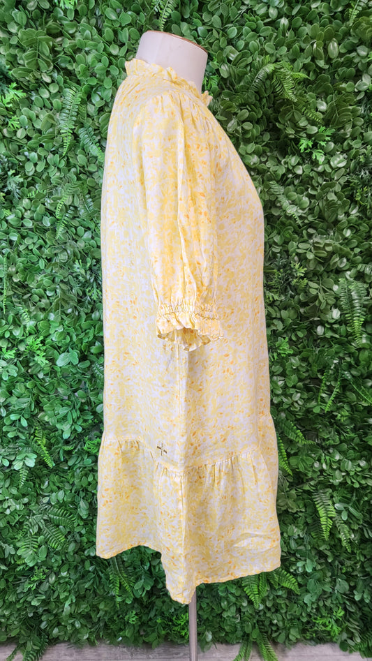 Stella + Gemma Yellow Linen Dress (8)