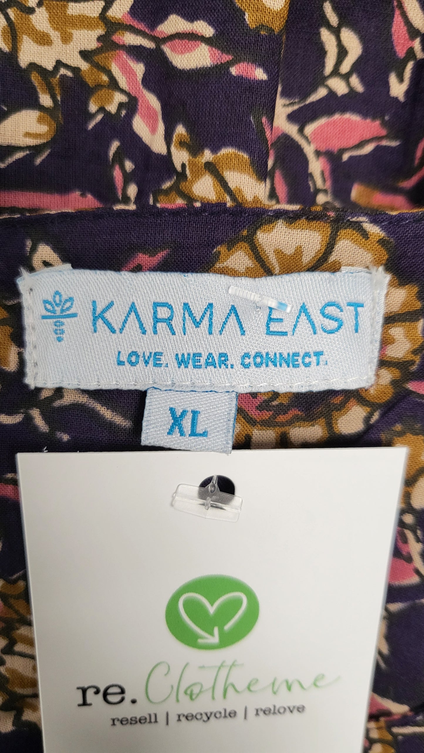 Karma East Purple Print Dress (18)