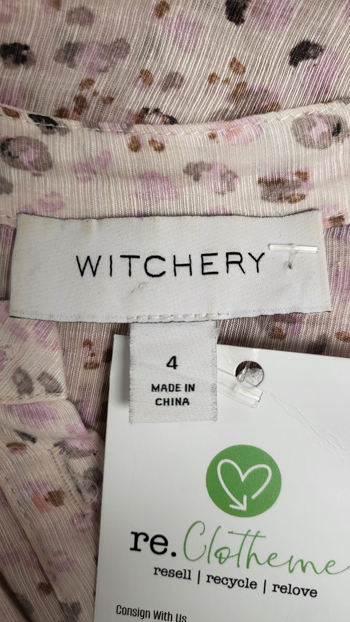 Witchery Print Midi Dress (4-6)