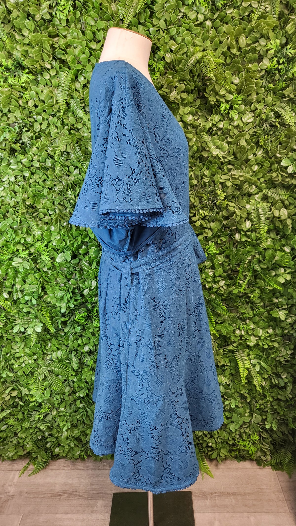 City Chic Teal Lace Mini Dress 24