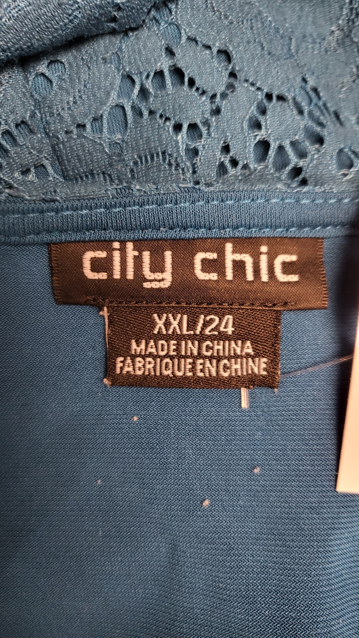 City Chic Teal Lace Mini Dress 24