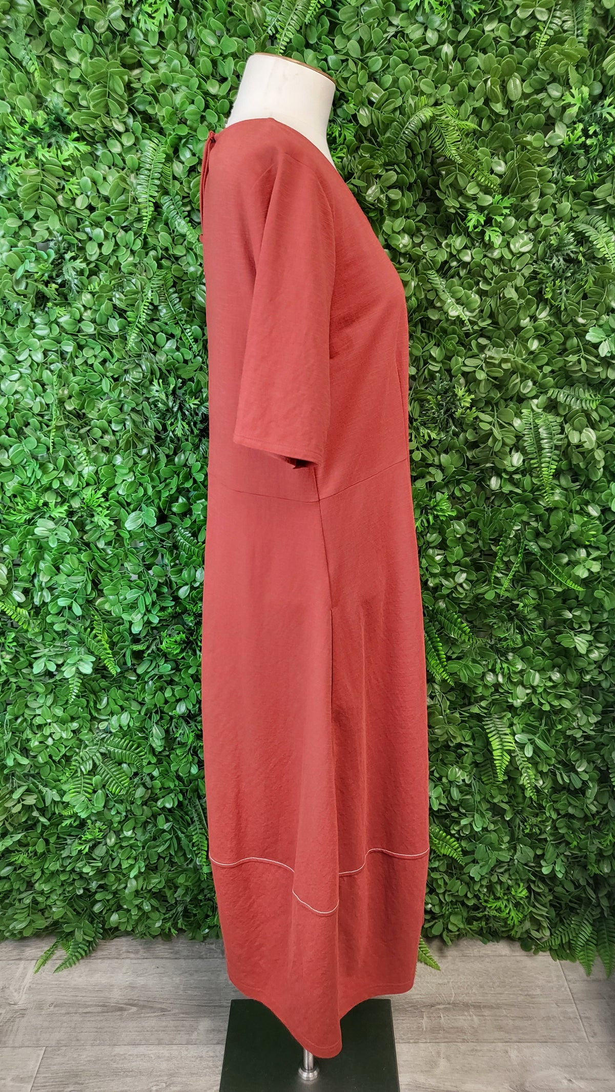 Foil Paprika Stitch Dress (12)