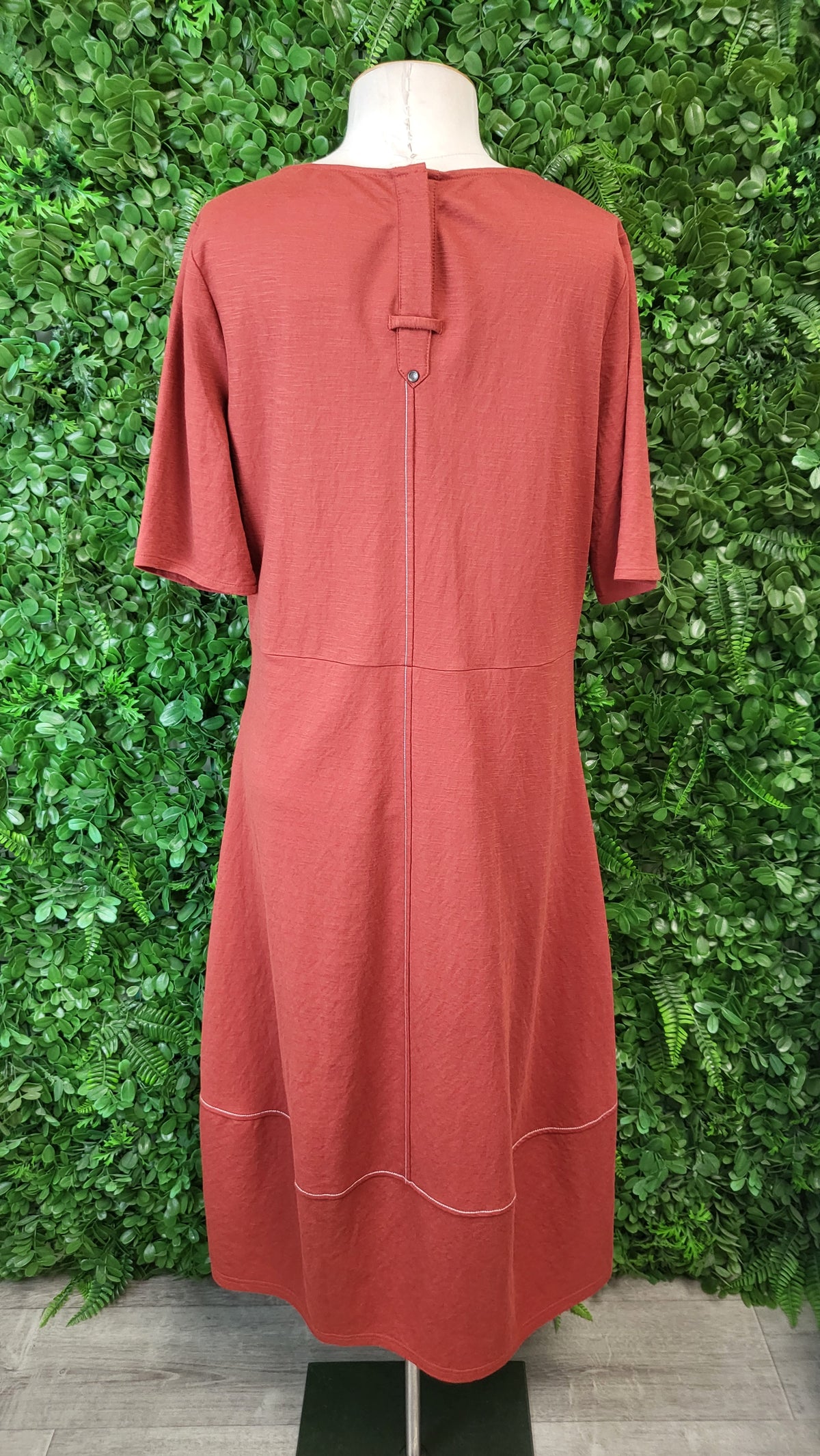 Foil Paprika Stitch Dress (12)
