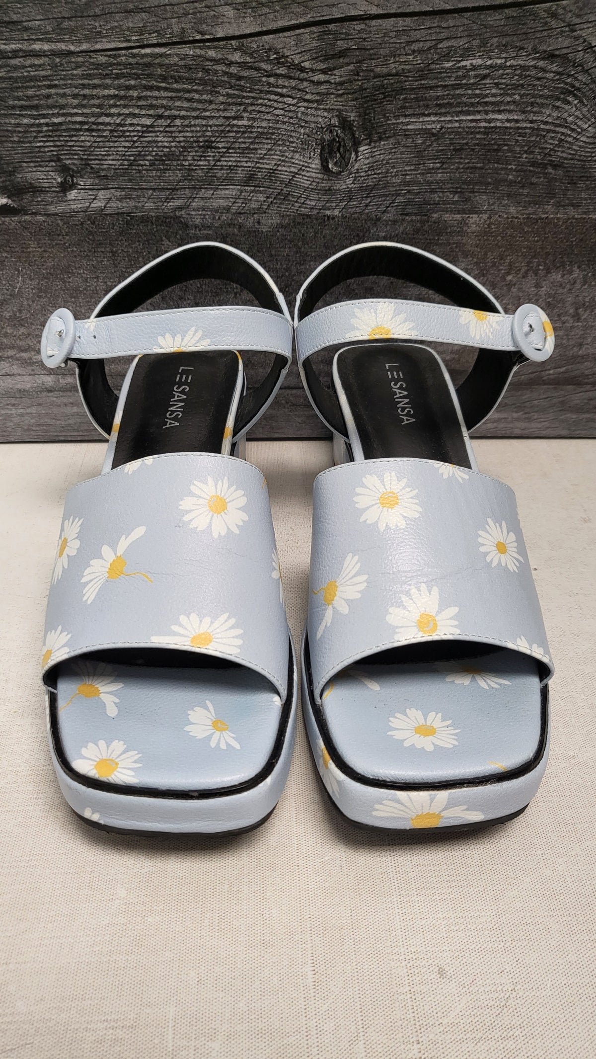 Le Sana Powder Blue Strap Sandal (41)