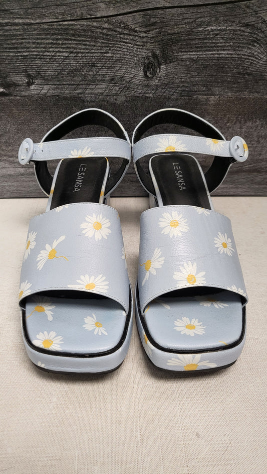 Le Sana Powder Blue Strap Sandal (41)