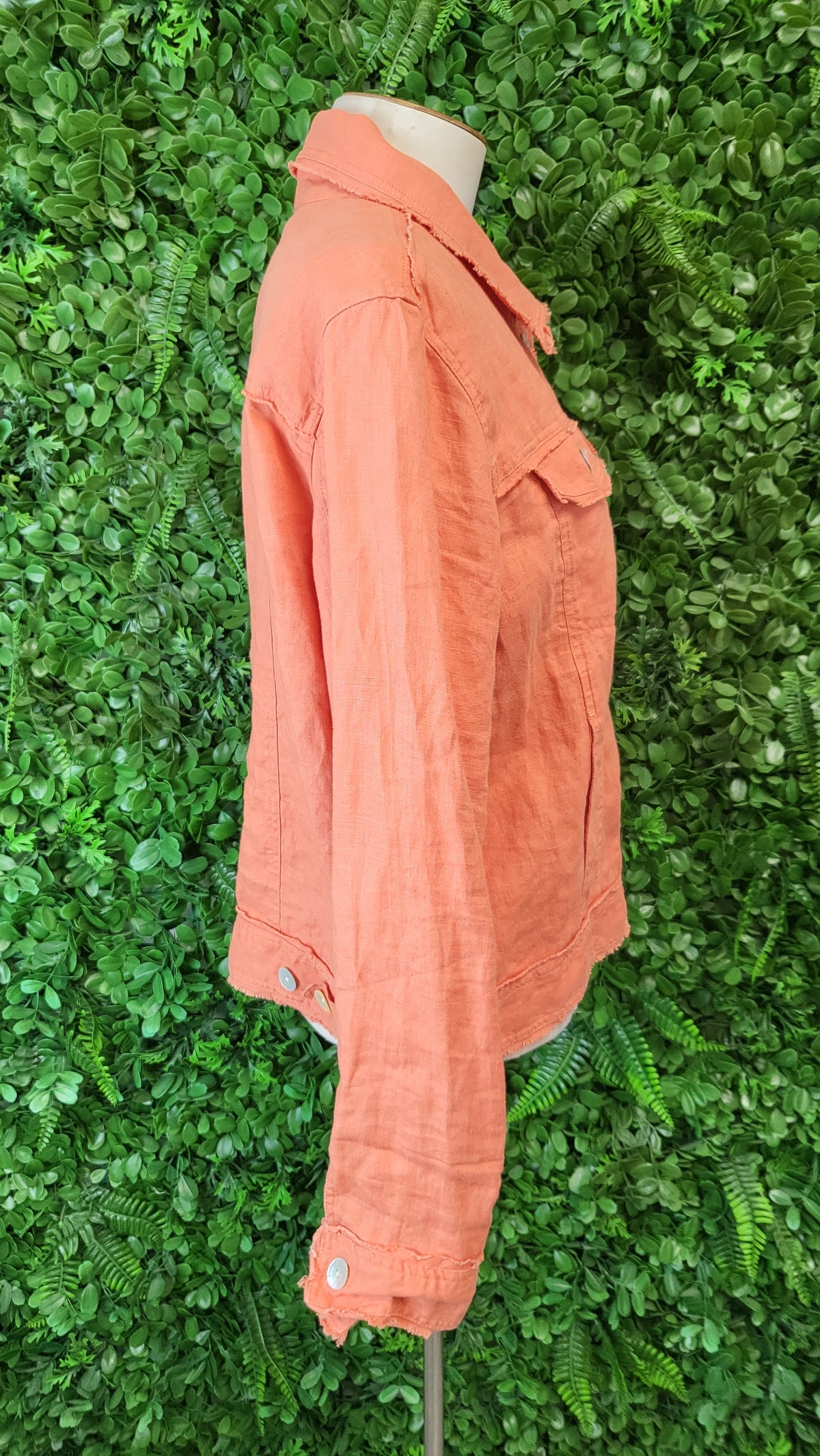 Naturals by O&J Orange Linen Jacket (12)