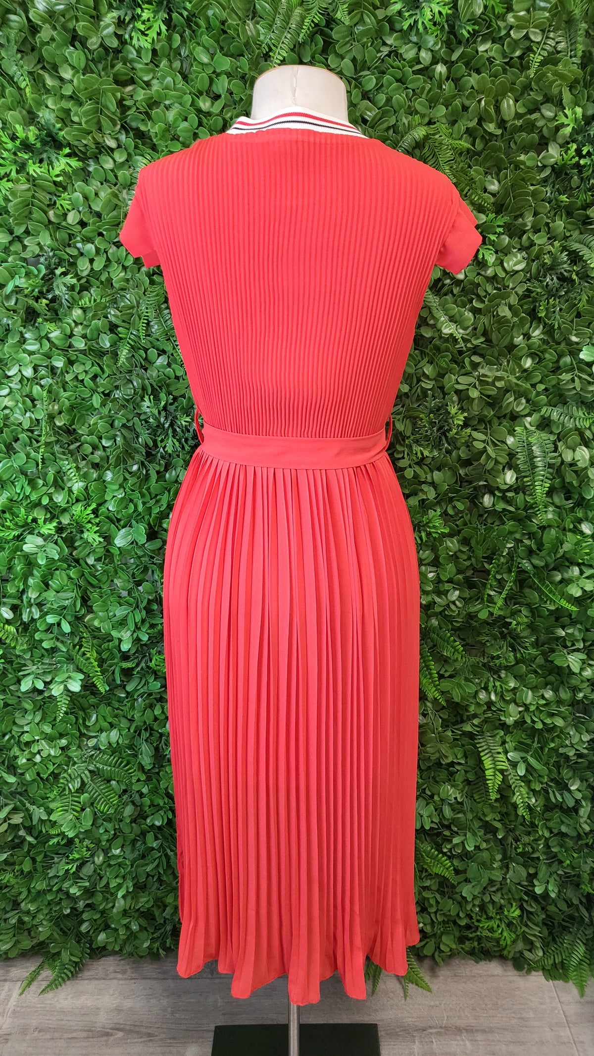 Molly Bracken Orange Pleat Dress (8-10)