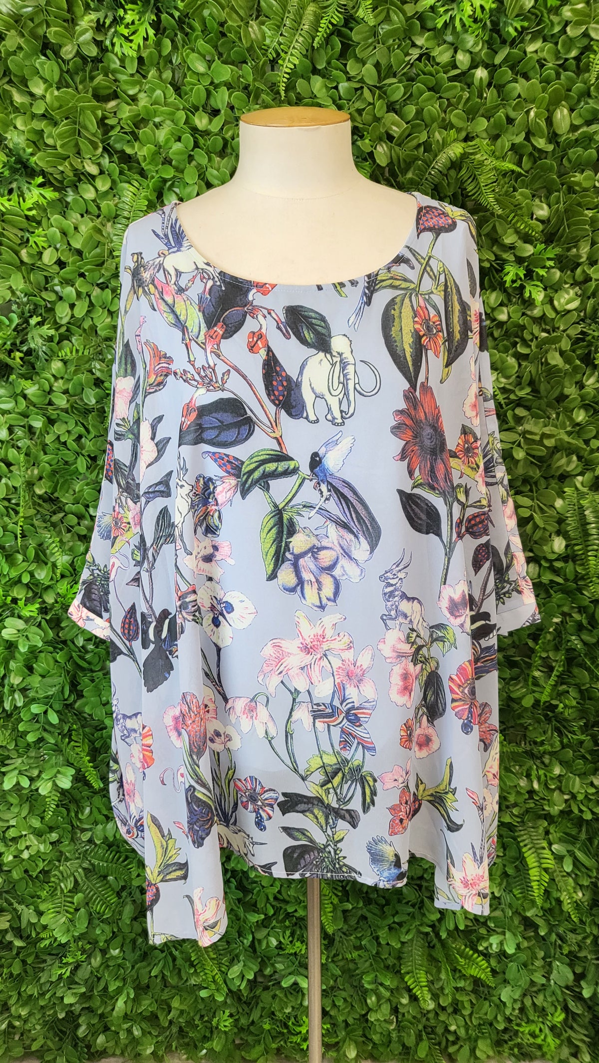 Memo Blue Print Top (12-16)
