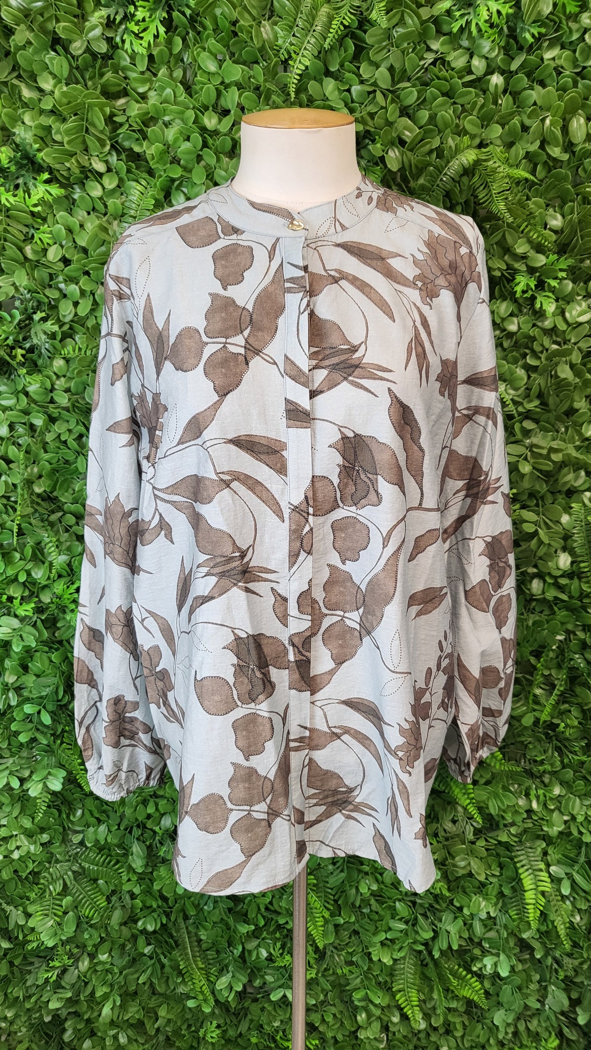 Stella + Gemma Blue/Taupe Faye Blouse (14)