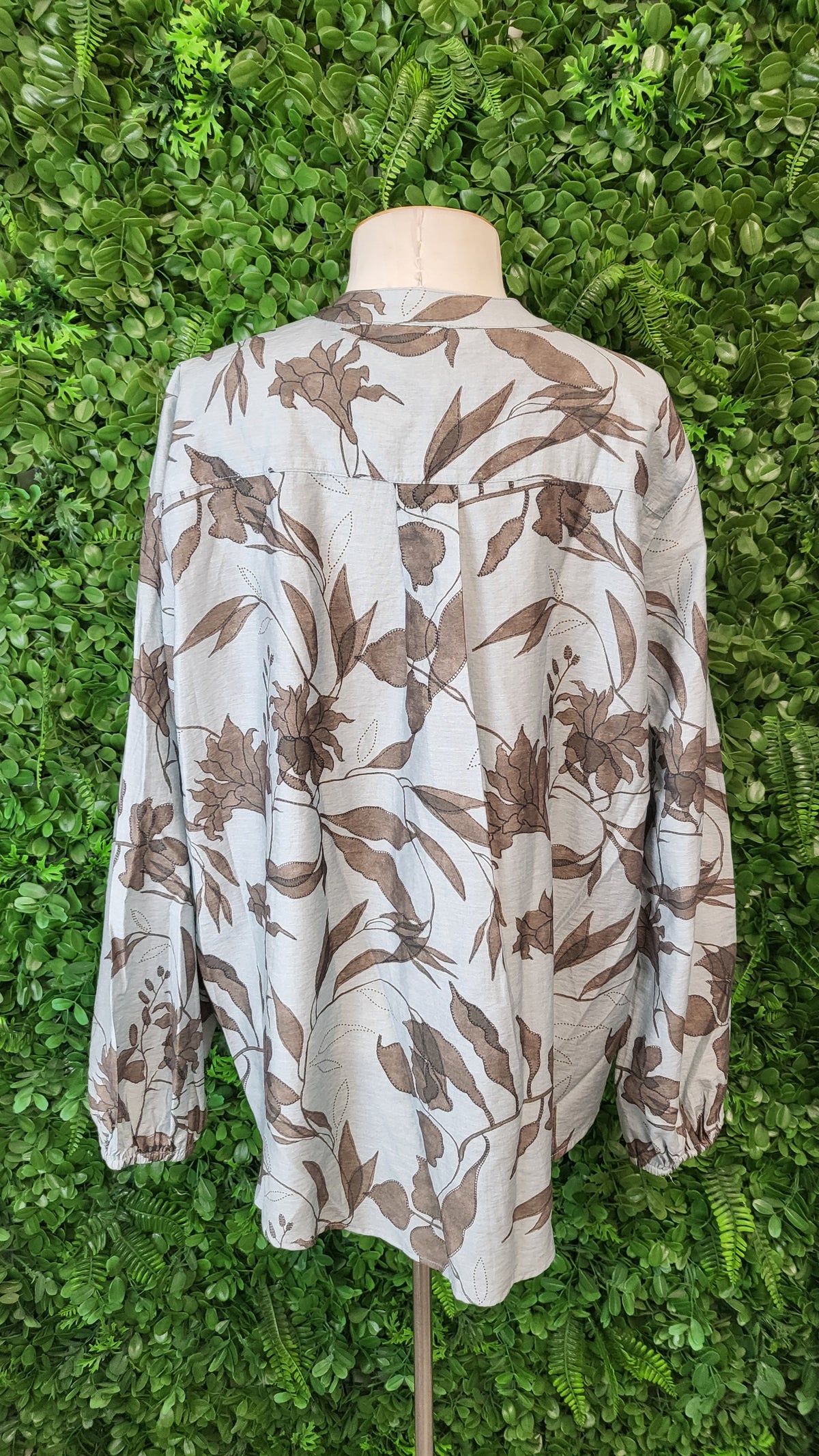 Stella + Gemma Blue/Taupe Faye Blouse (14)