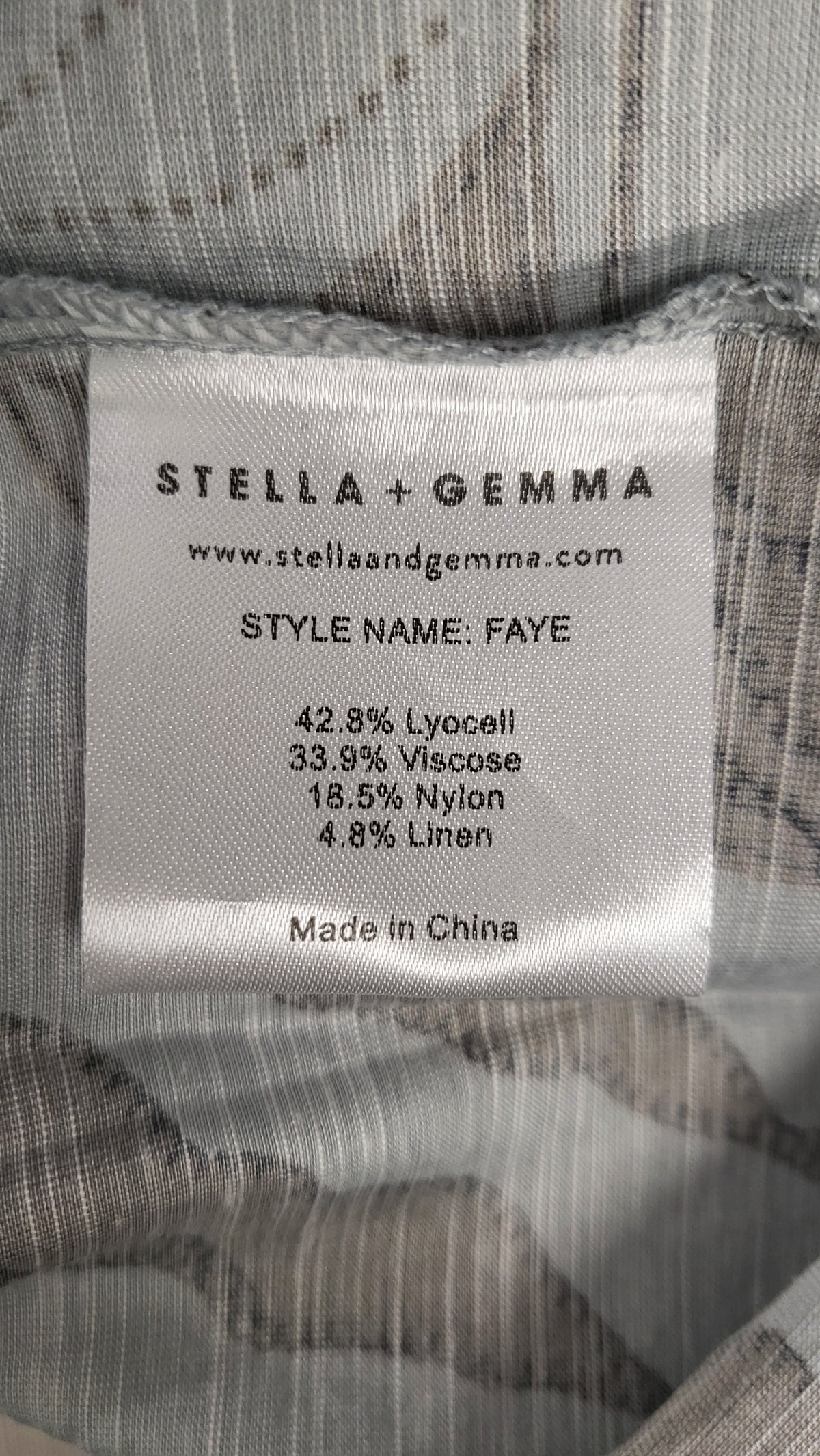Stella + Gemma Blue/Taupe Faye Blouse (14)