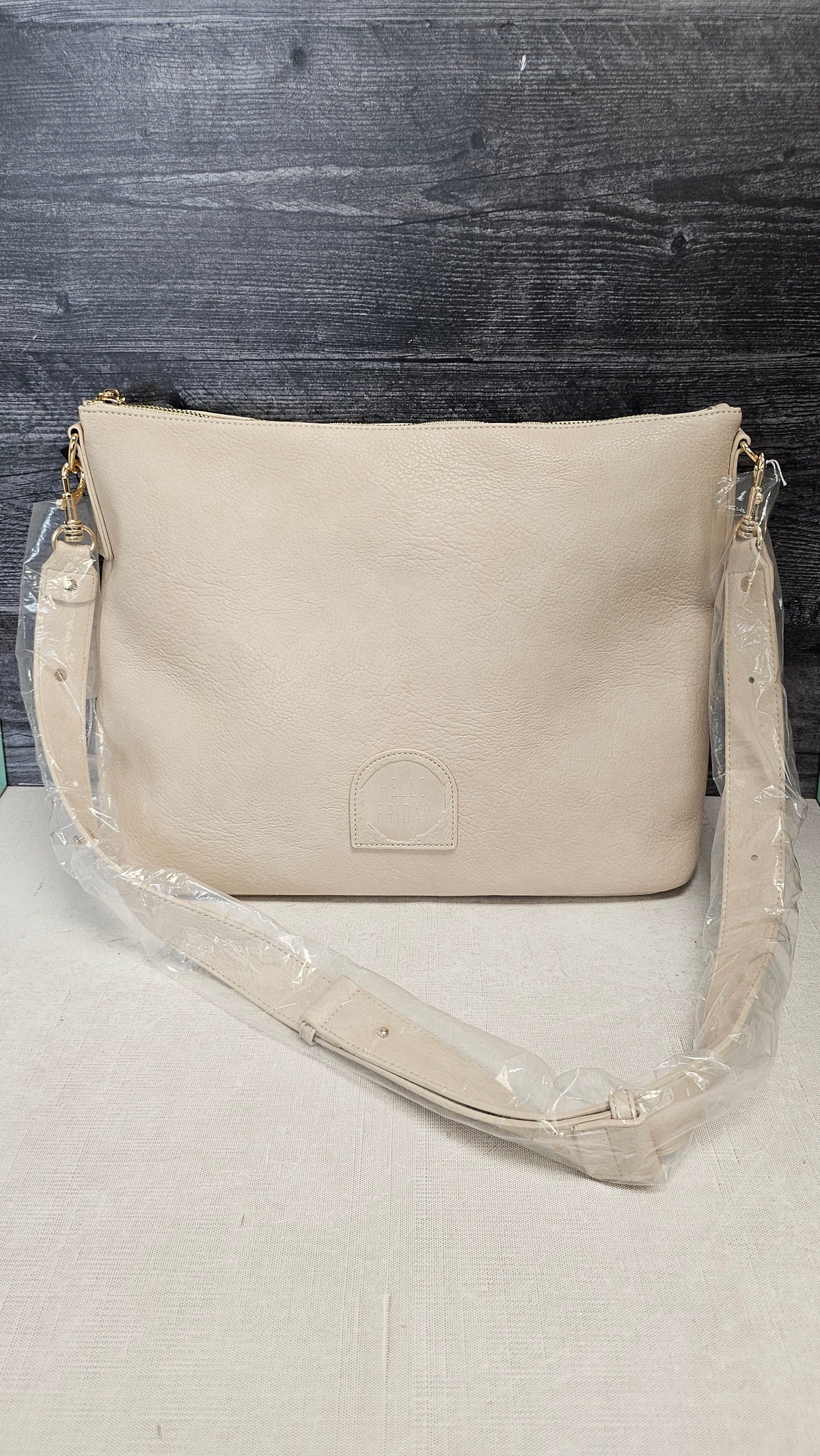 Hello Friday Beige Tote BNWT (41cmwx28cmh)