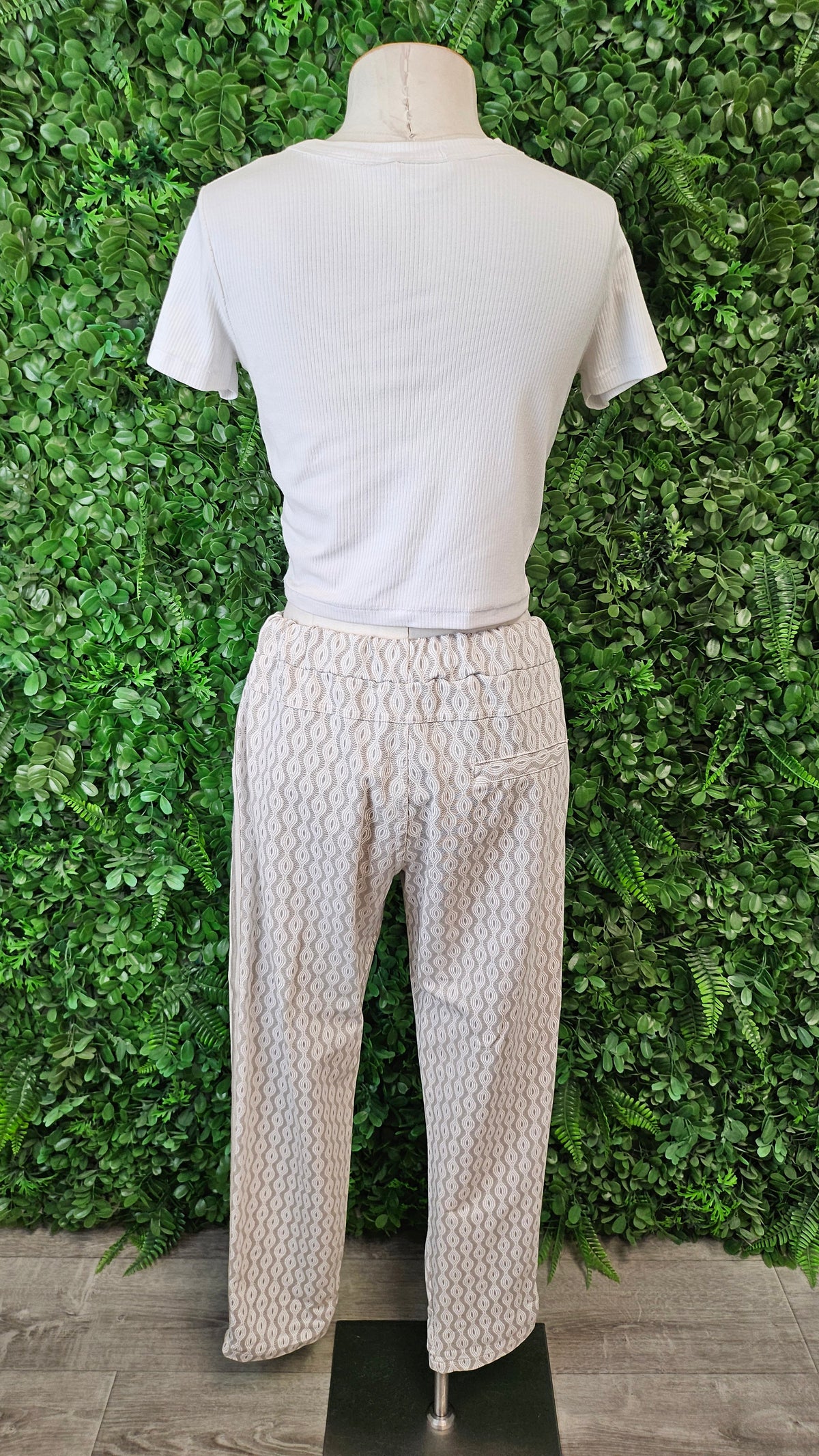 Vanilla Cream/Taupe Jogger Pant (12)