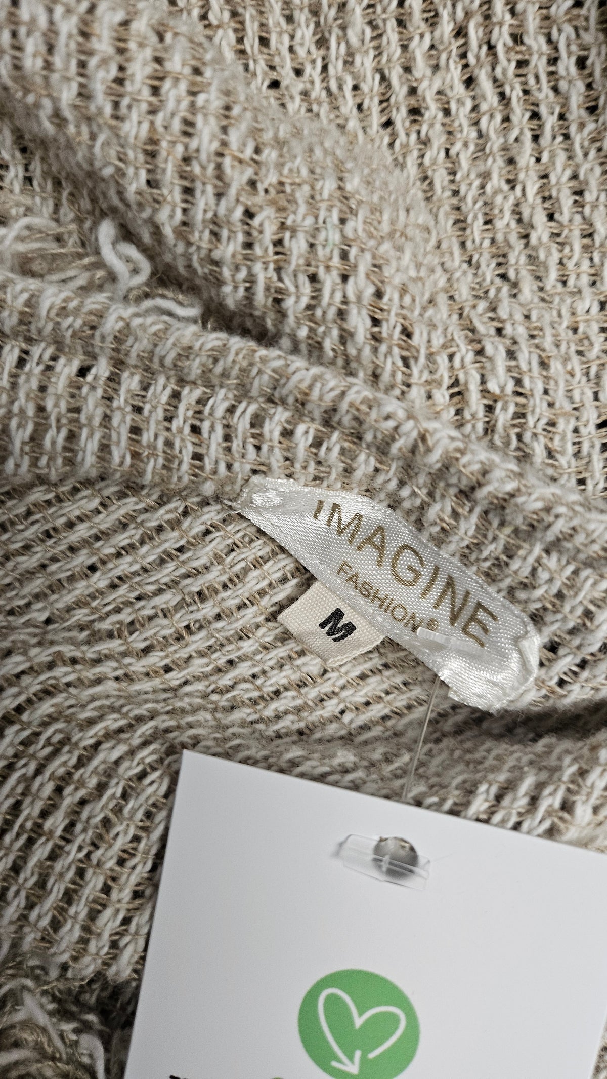 Imagine Taupe Linen Blend Layering Top (14)