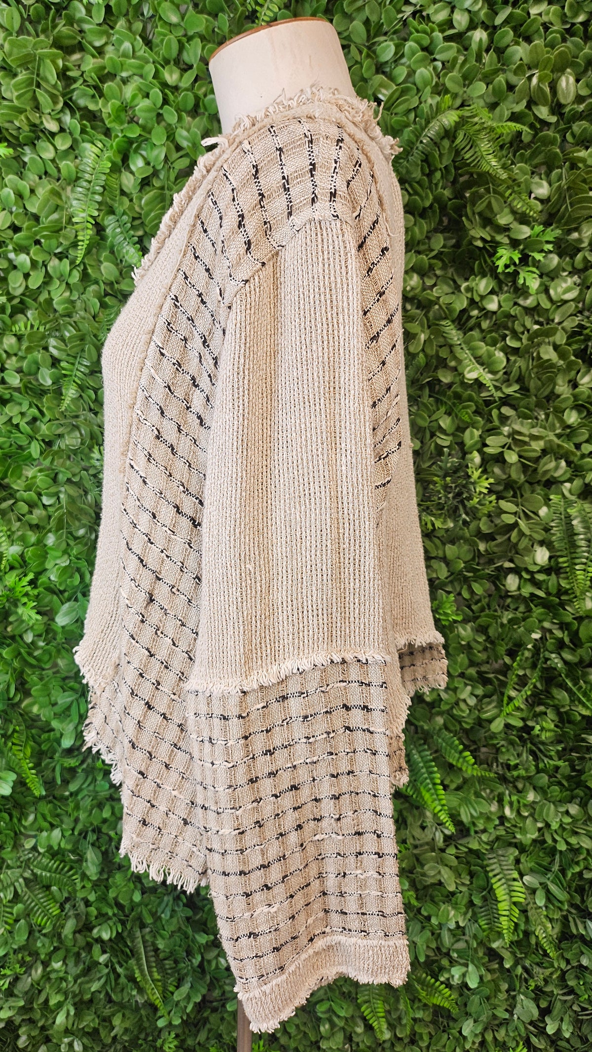 Imagine Taupe Linen Blend Layering Top (14)