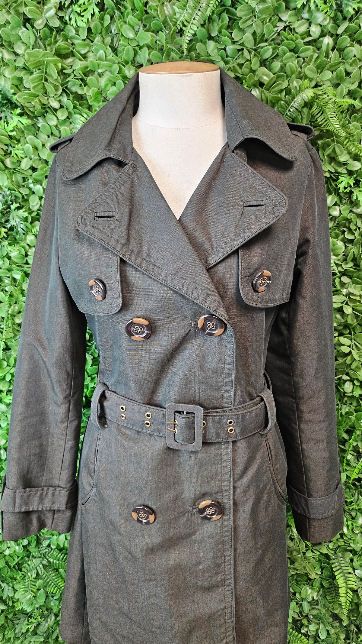 Max Olive Trenchcoat (8-10)