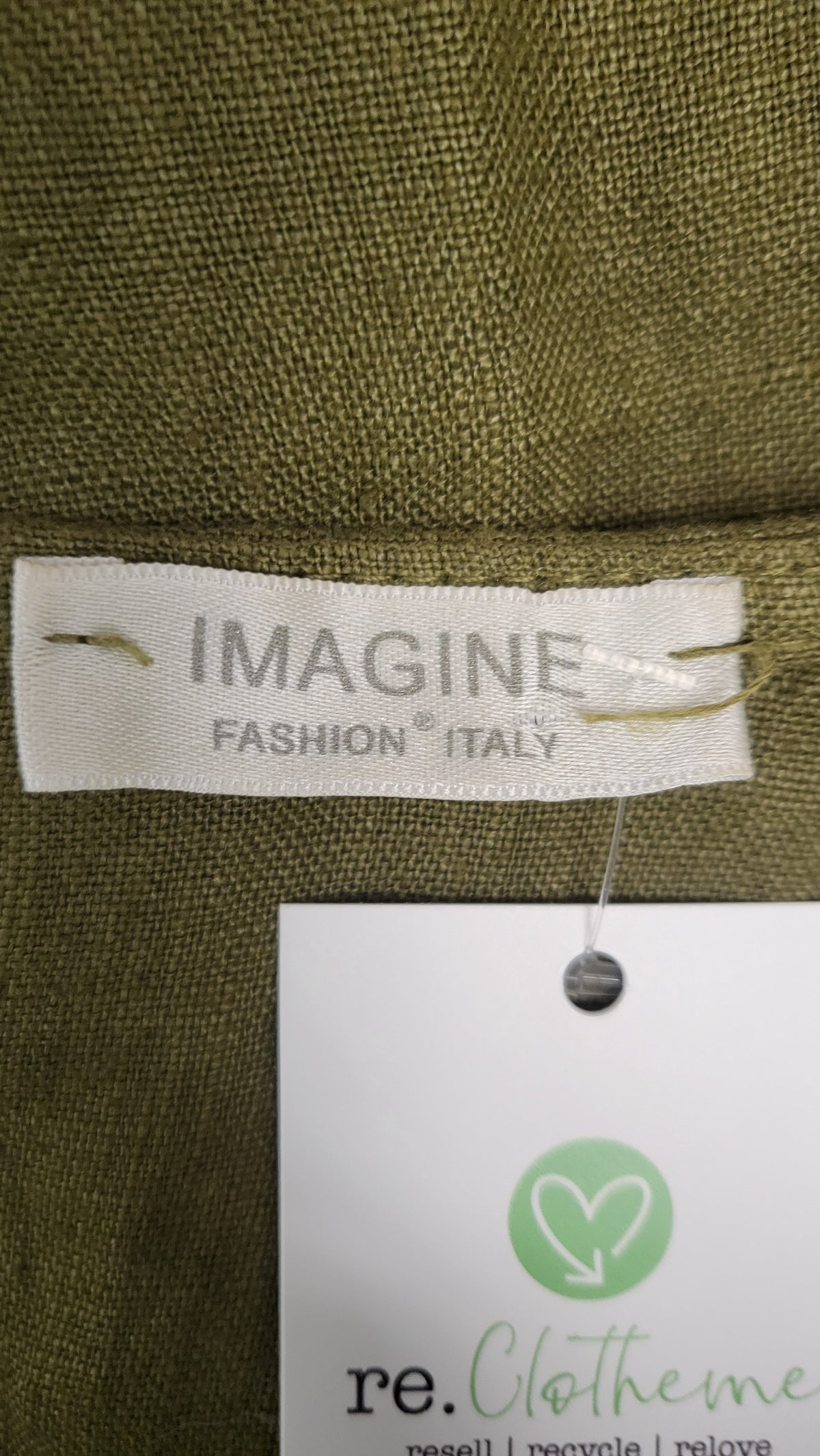 Imagine Khaki Linen Twist Dress (12)