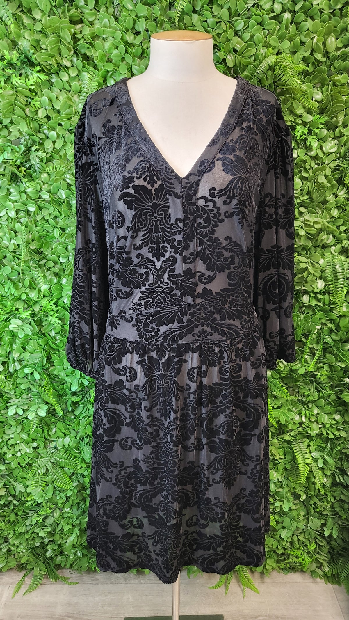 TS Black Burnout Dress (24)