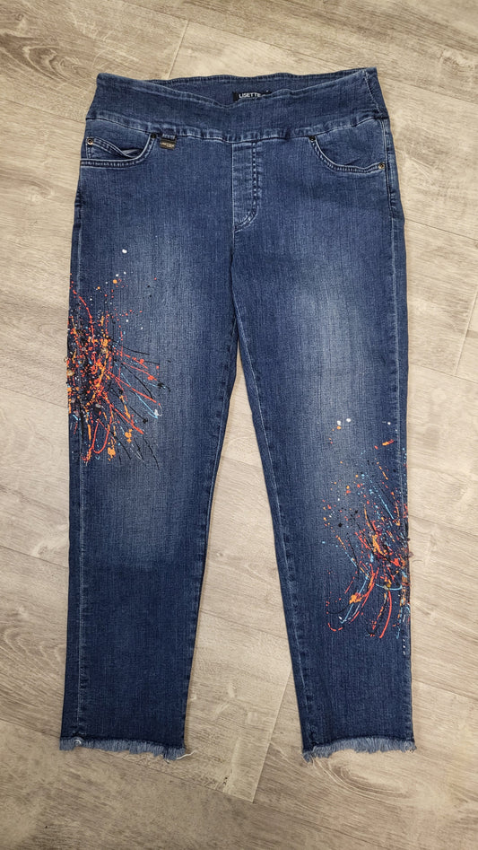 Lisette Ink Paint Splash Jean (10)