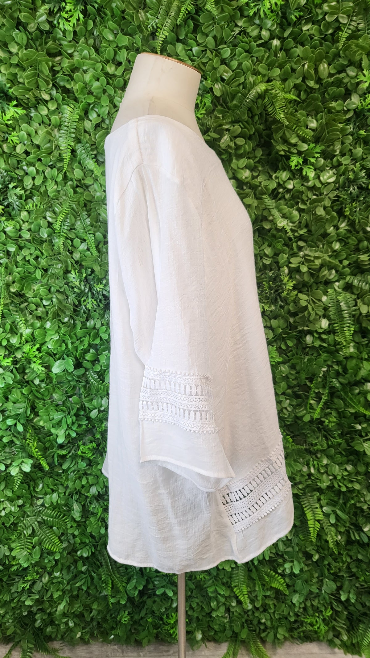 LaMode White Lattice Top (18)