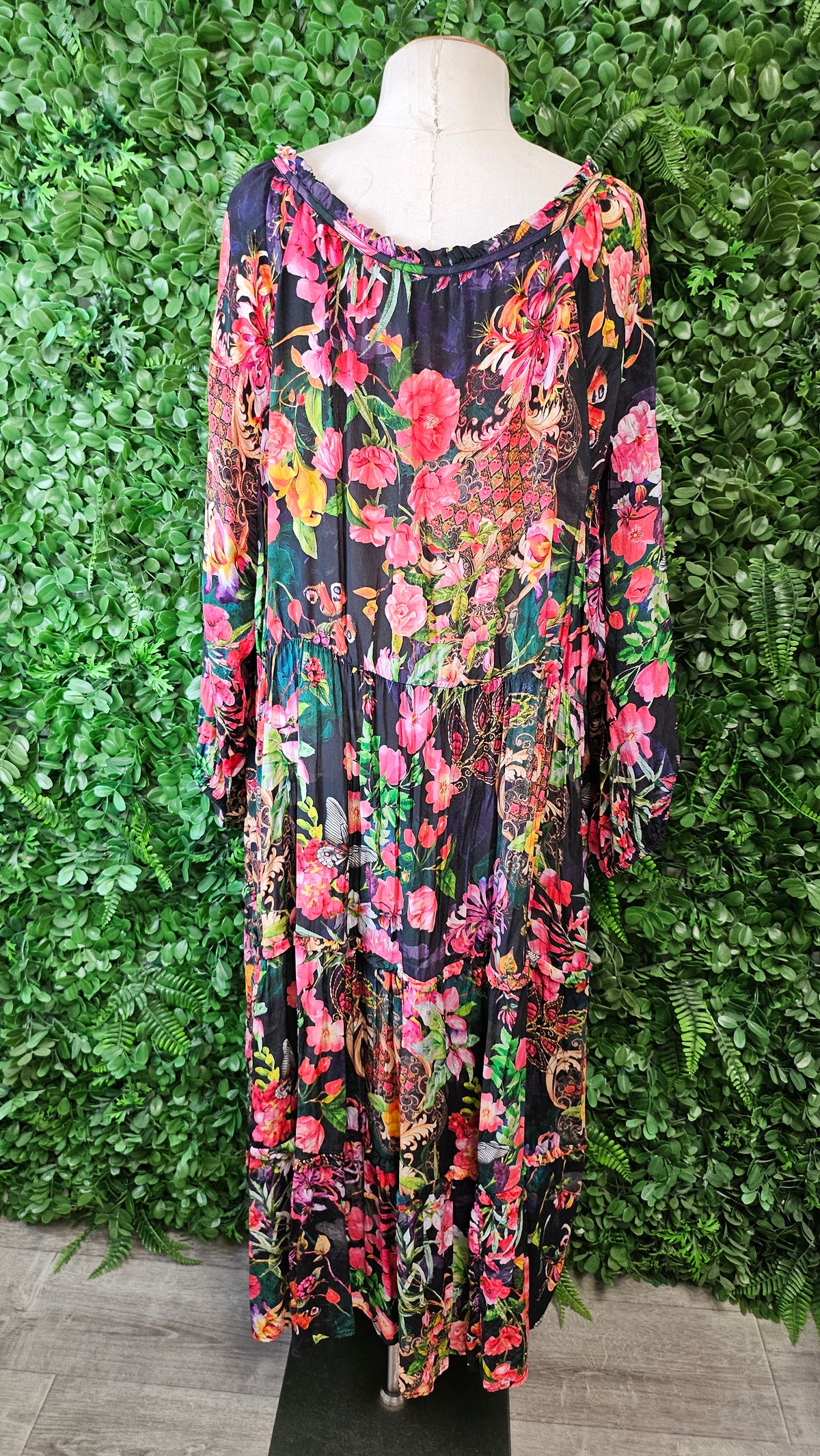 Ts Floral Ruffle Neck Dress (24)