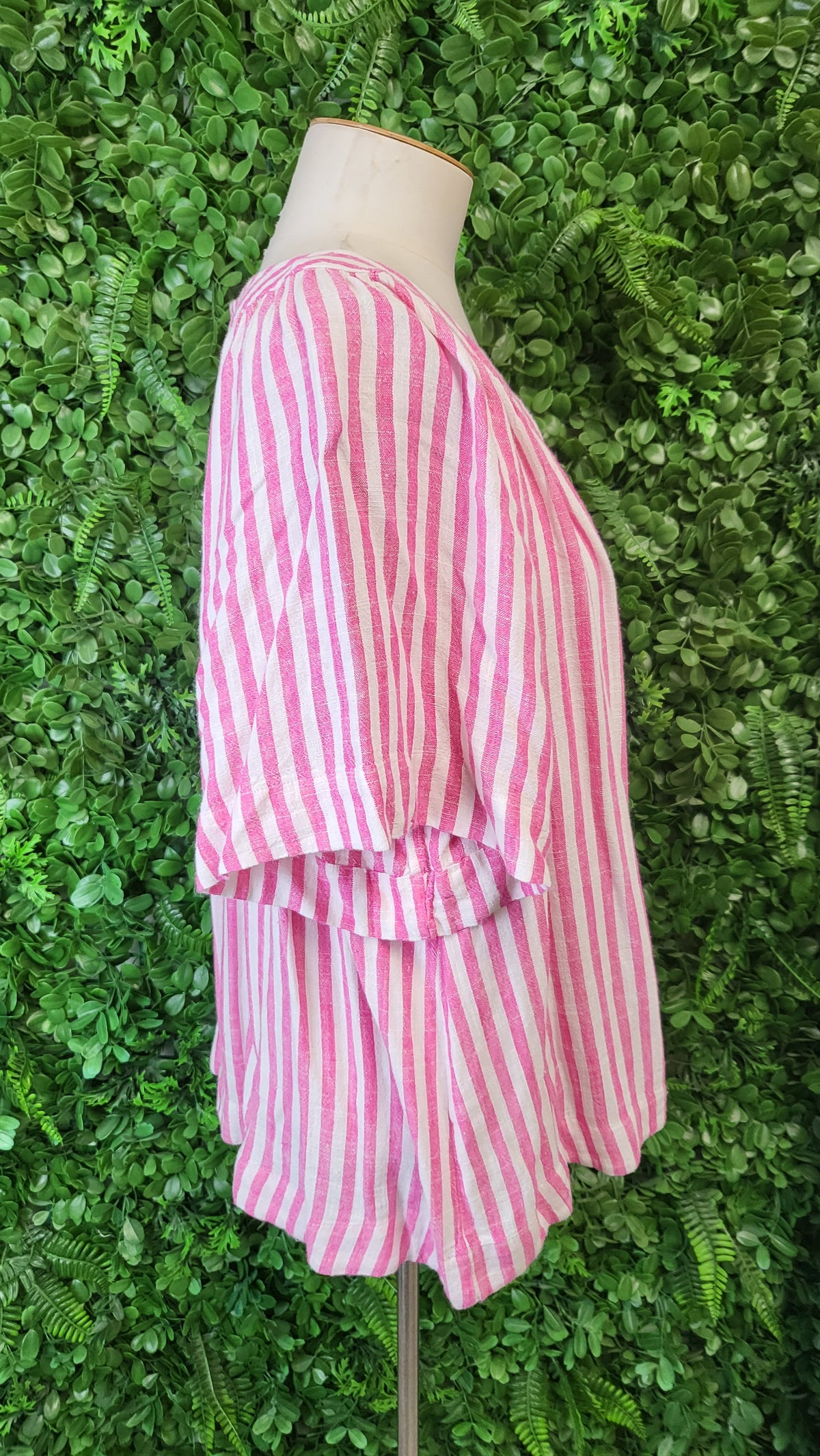 Grae Linen Stripe Linen Blend Top (14)