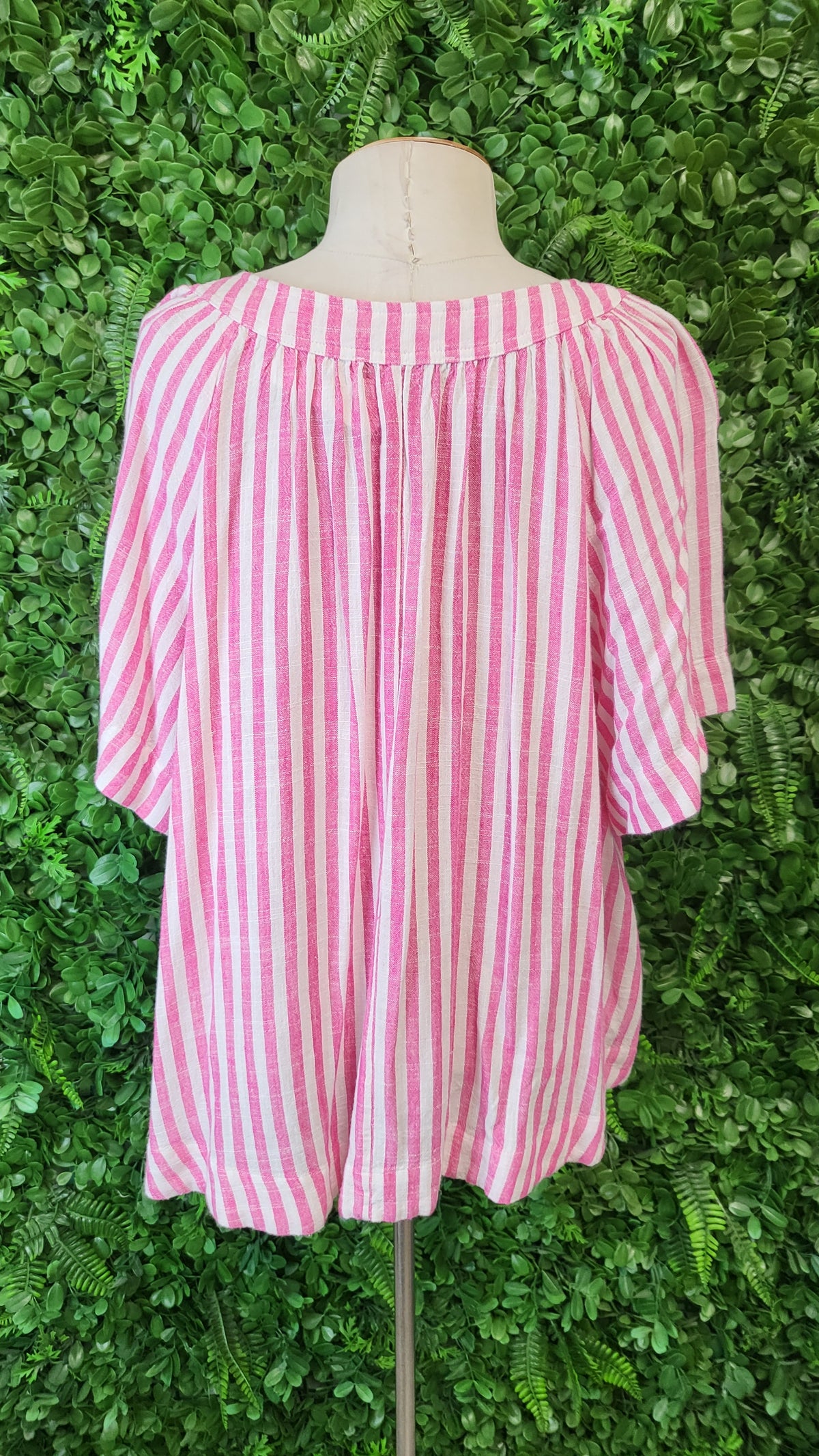 Grae Linen Stripe Linen Blend Top (14)